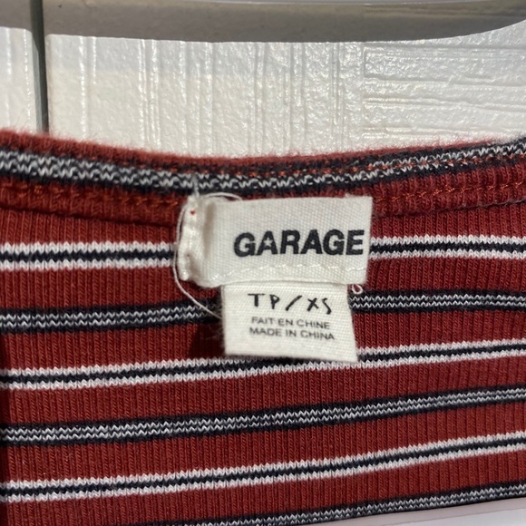 striped garage long sleeve tee - Picture 3 of 3